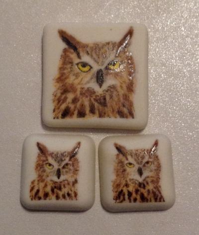 Animal Design Cab Set -- Hand colored