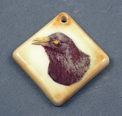 Animal Design Pendant--Hand Colored