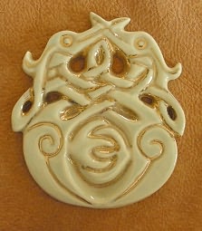 Round Celtic Birds Pendant