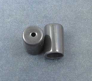 Cord End Caps 1 pair-- Black