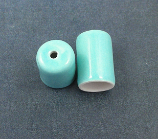 Cord End Caps 1 pair-- Blue Spruce