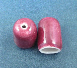 Cord End Caps 1 pair-- Wine