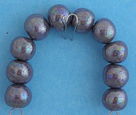 Lustre Bead Set - 10 hand formed 13mm