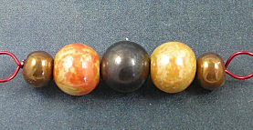 Orange & Gold Bead Set