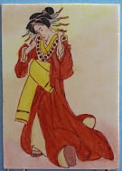 Oriental Lady Plaque