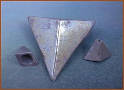 Faceted Triangle Purple with MOP