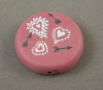 Hearts Focal Bead 