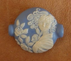 Wedgwood Focal Bead W/lady