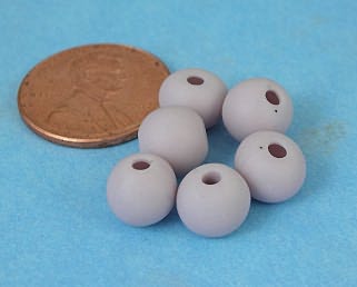 Tumbled bisque beads - Lilac- 8  (8m