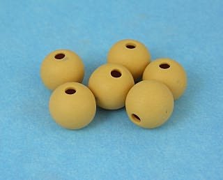 Tumbled bisque beads - Orange- 8  (8mm) 