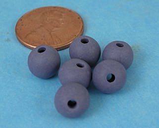 Tumbled bisque beads - Purple- 8  (8m