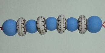 Tumbled bisque beads -  Mixed Set 2